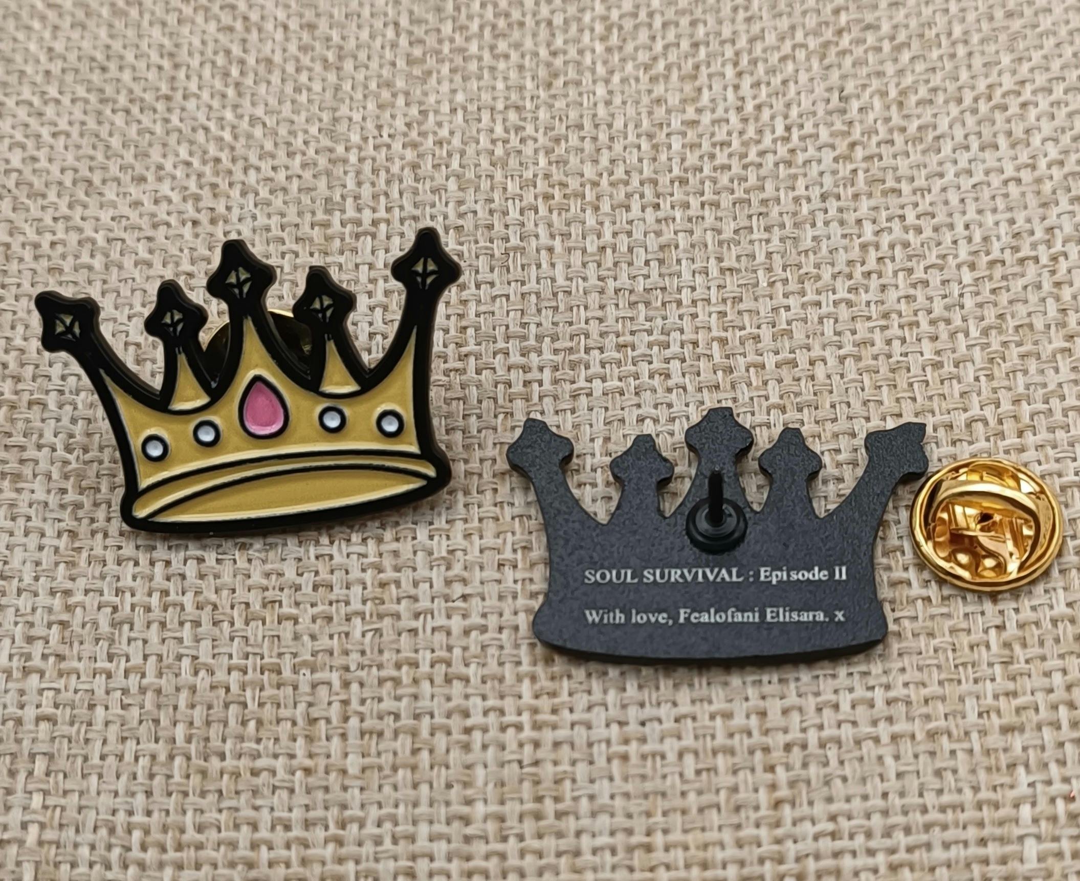 'Crown' pin by Fealofani Elisara is to be worn to gain and maintain entry