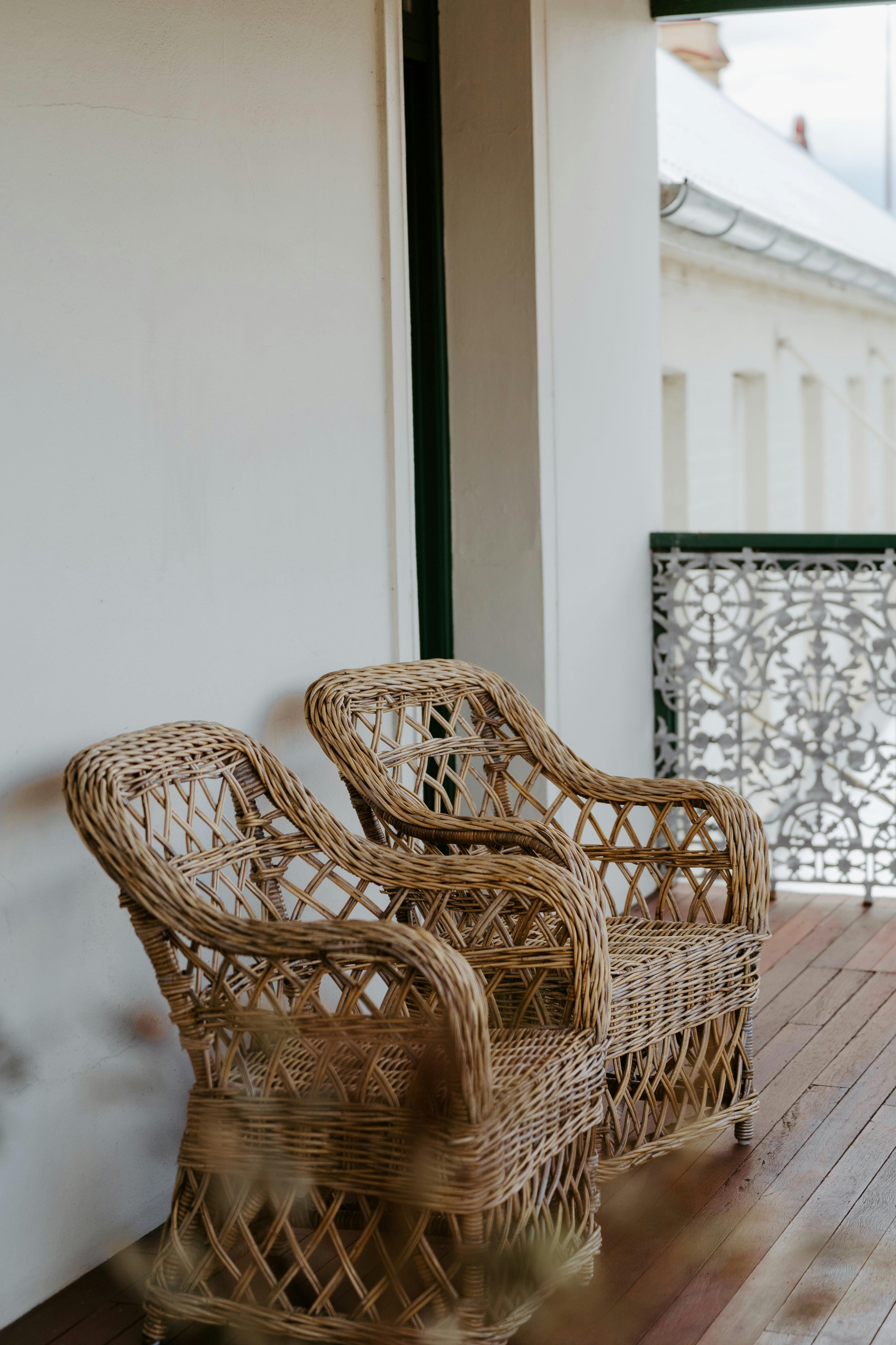 Outdoor chairs on verandah