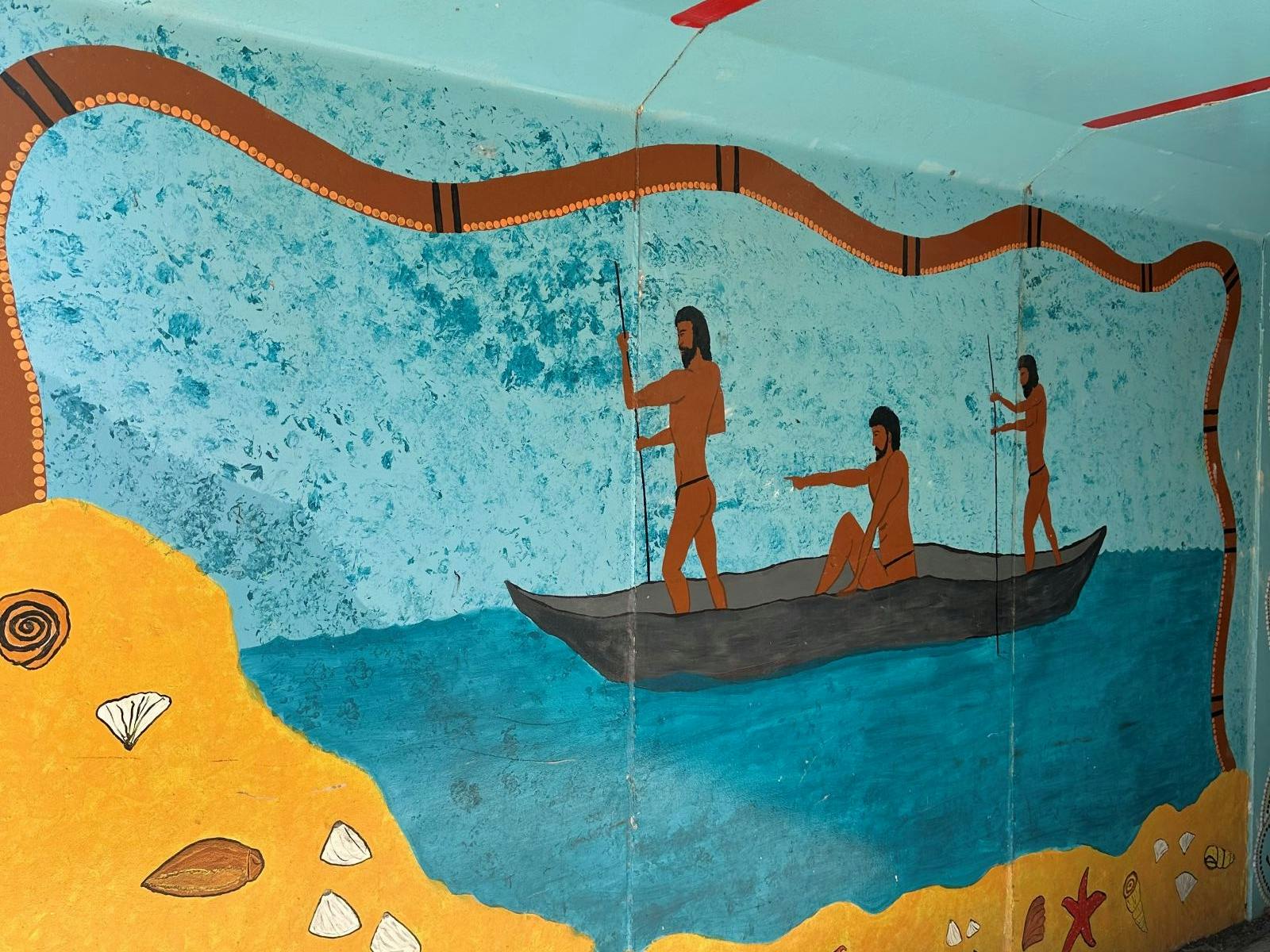 Reconciliation Tunnel Murals the Three Brothers