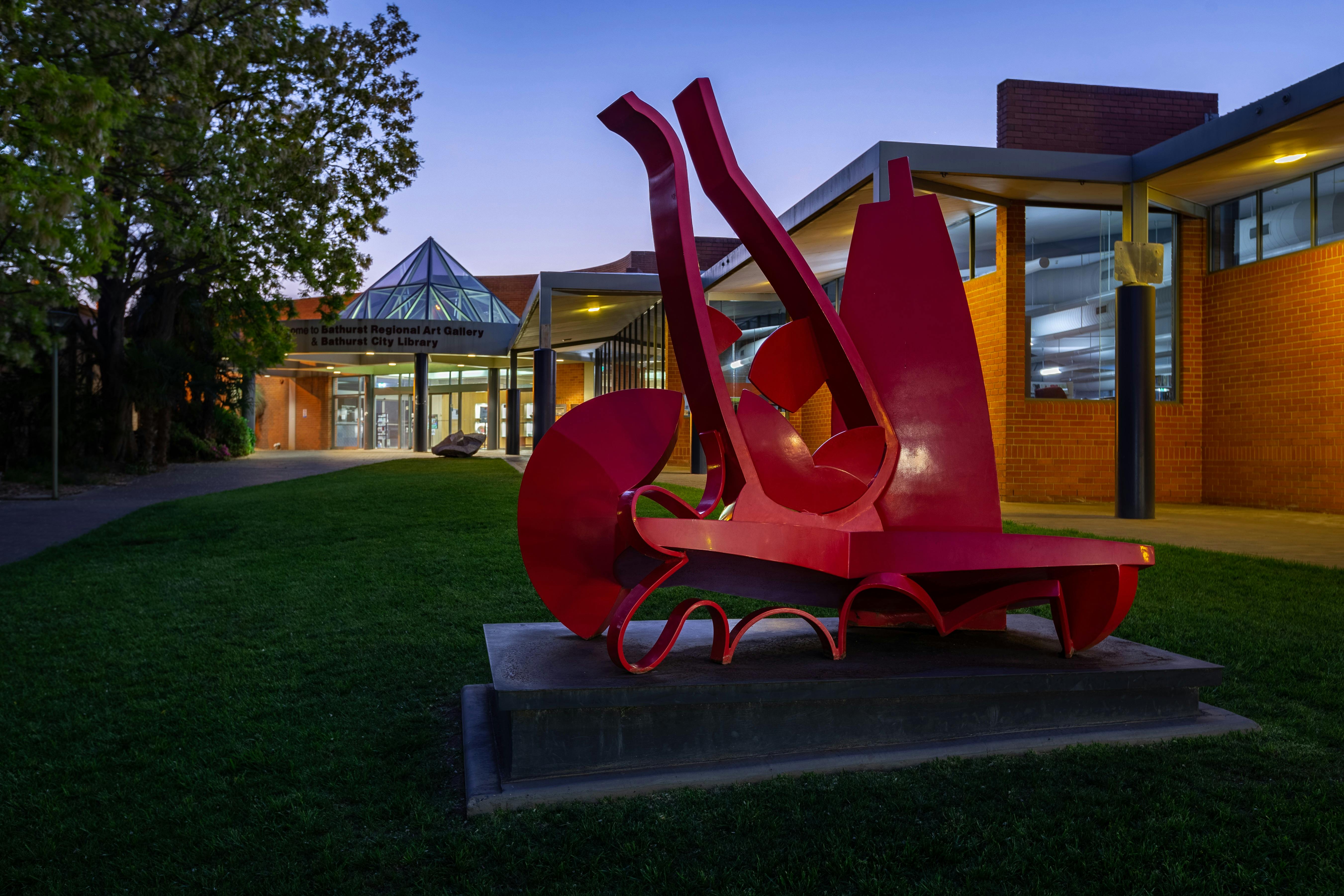 BRAG forecourt by night. Photo: David Roma