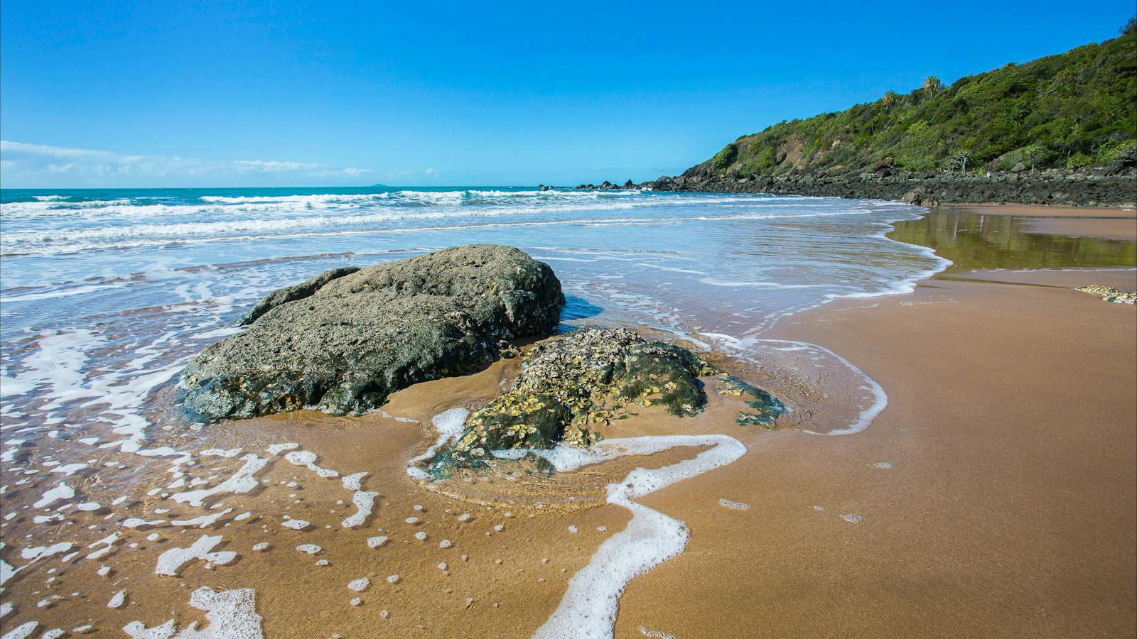 Wave ripples along the Sarina beach shoreline