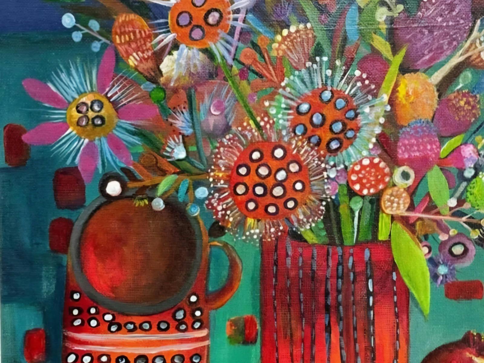 Abstract Painting with Leila Ashtiani