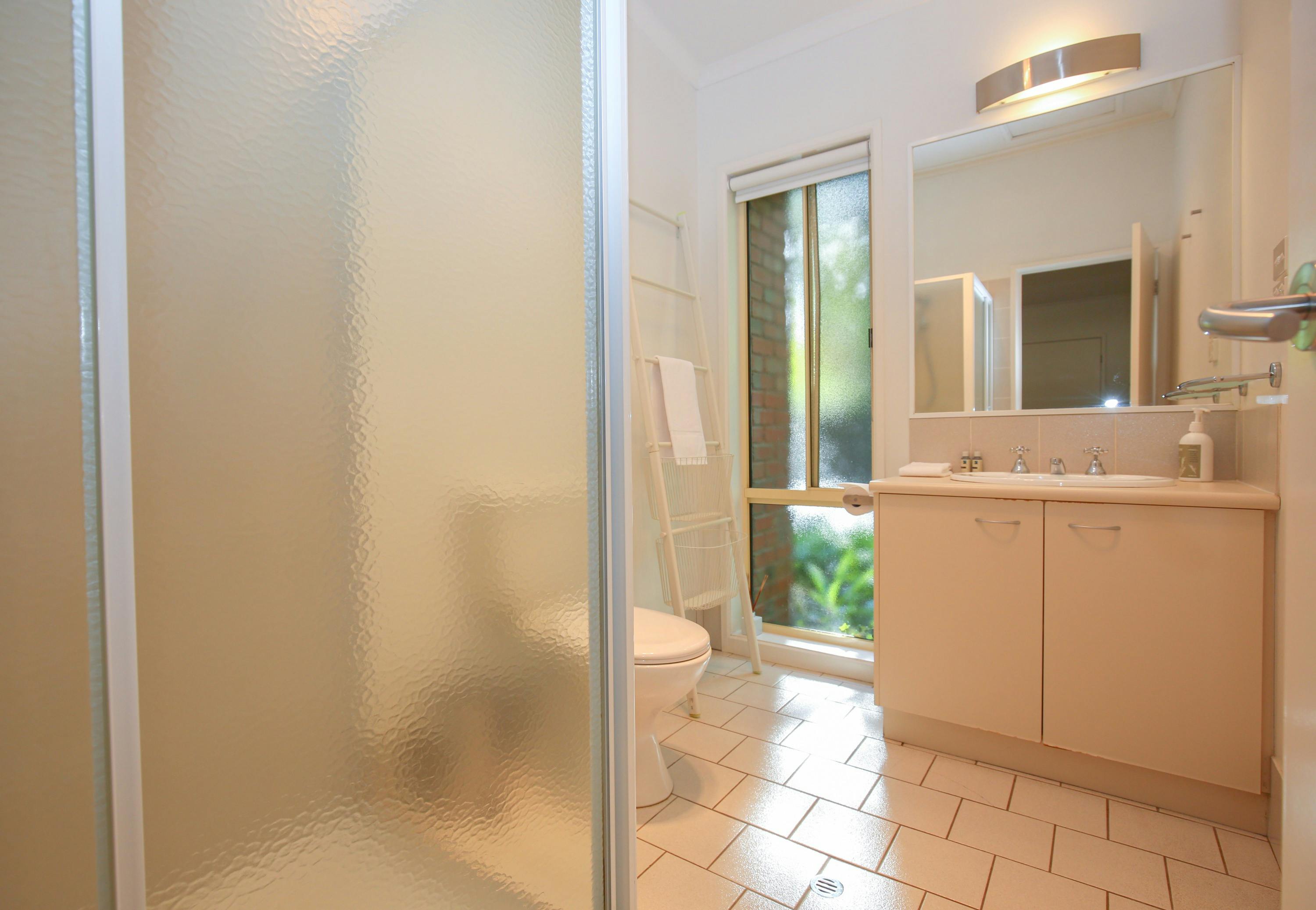 Bathroom with shower and toilet