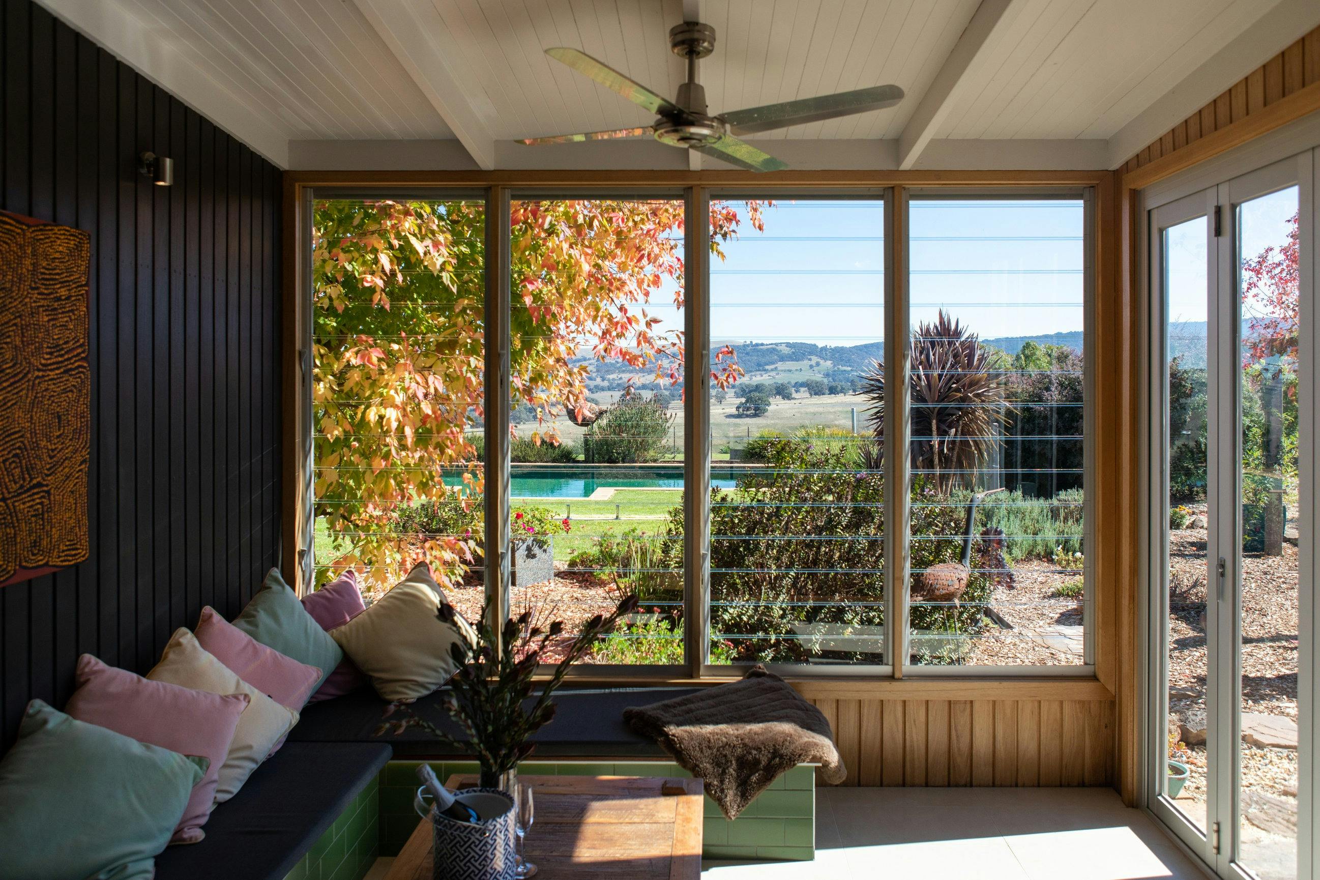 The view from the terrace in Suite 2