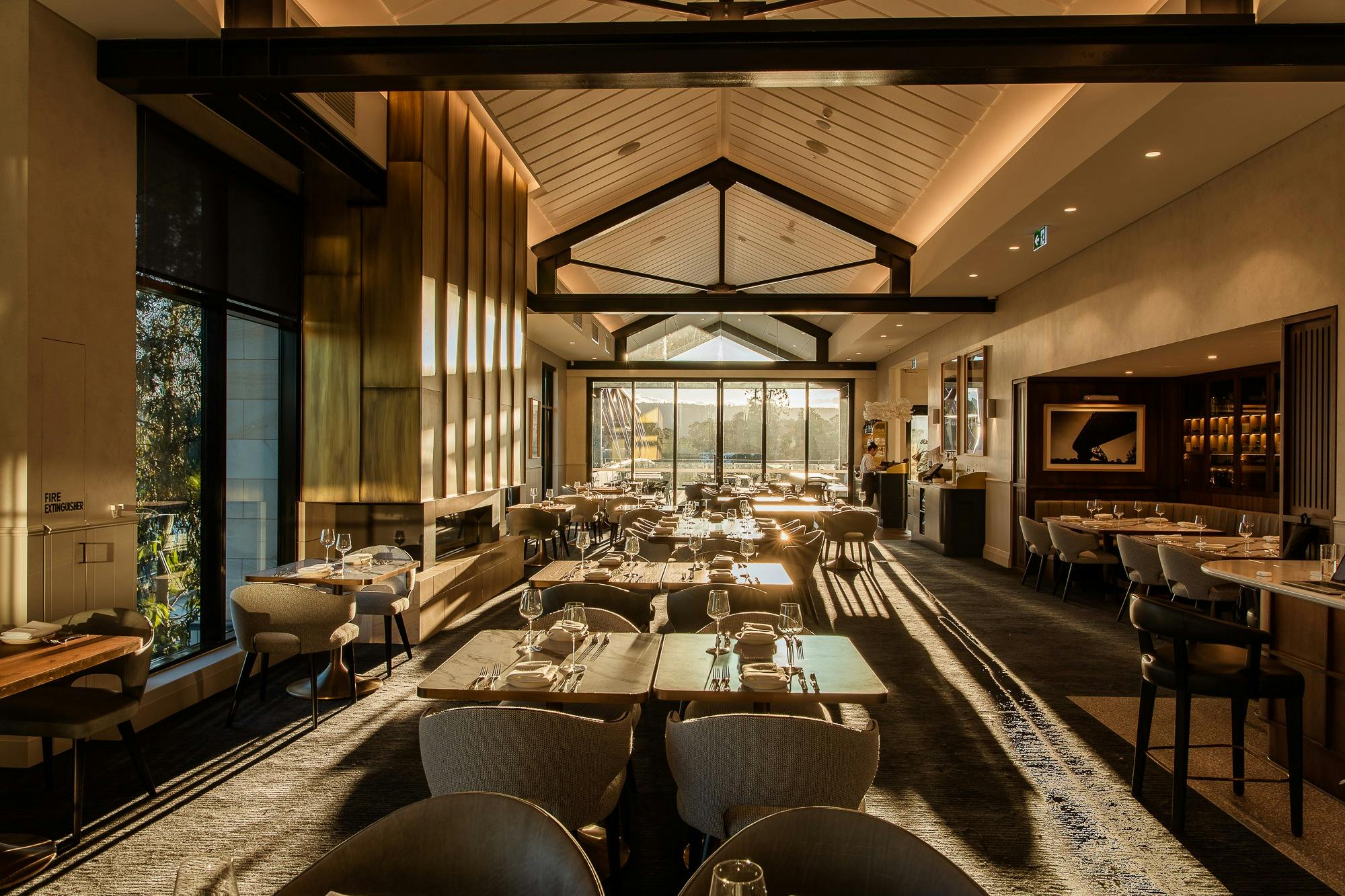 Dining rrom with sunlight