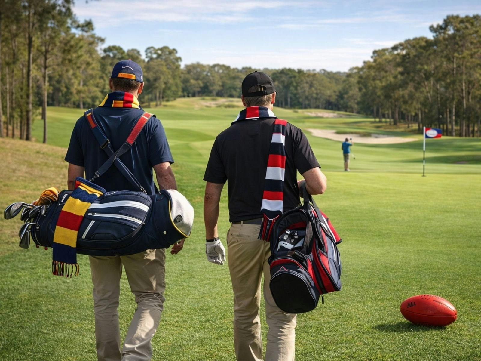Footy Colours on the Fairway