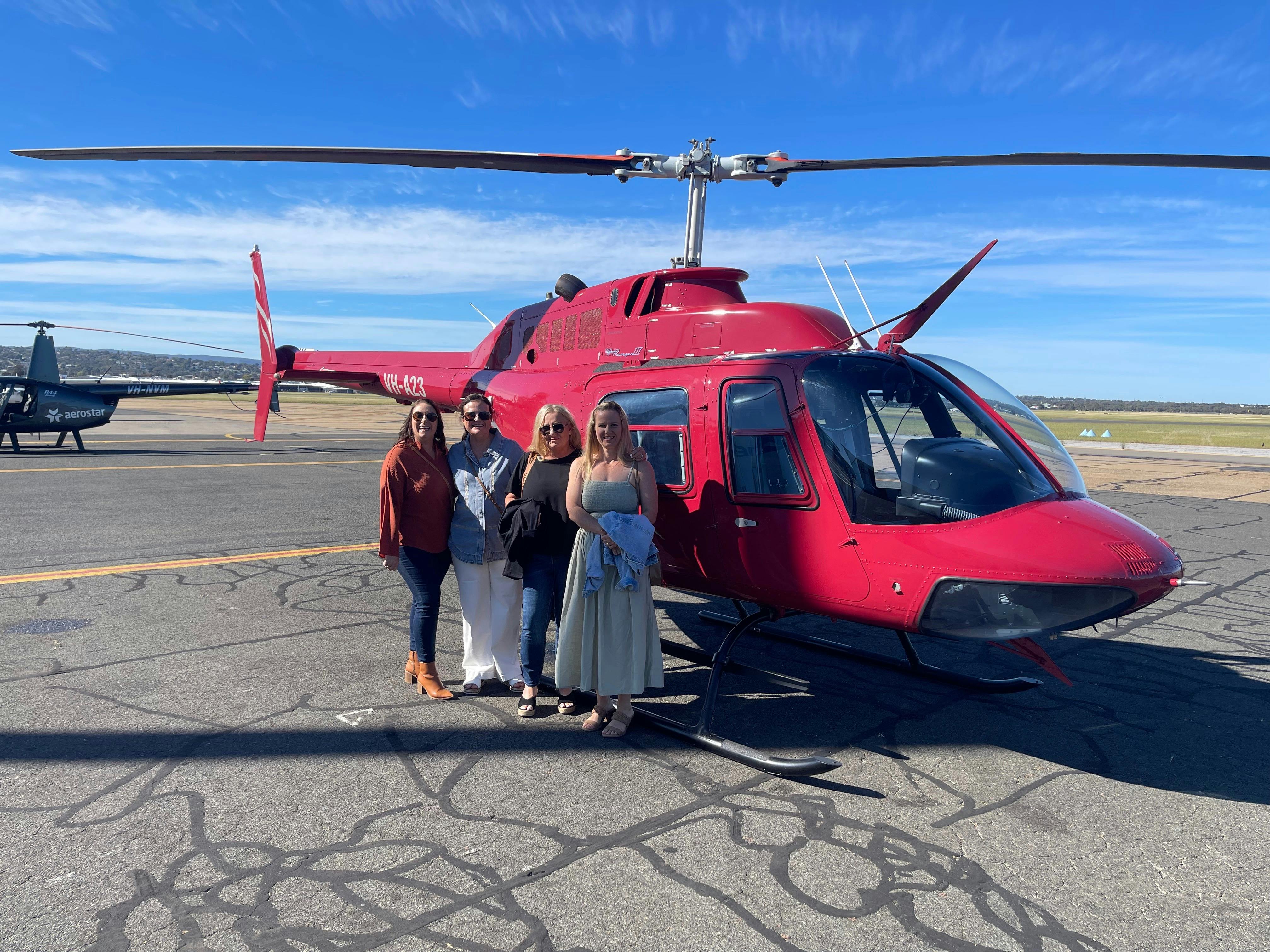 Helicopter Wine Hop - Option 3: 3 Regions Langhorne Creek, McLaren Vale, Adelaide Hills
