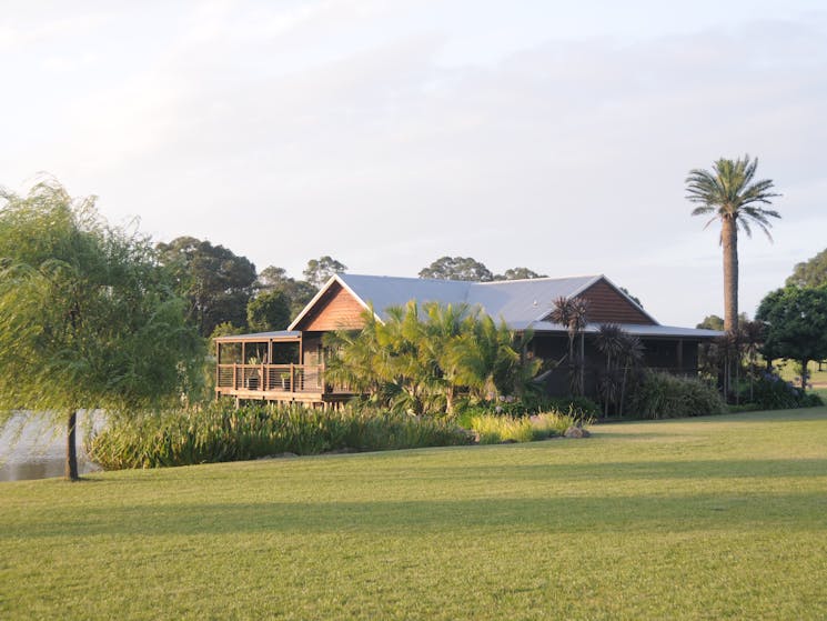 Lilies Lakeside cantilevered over private lake