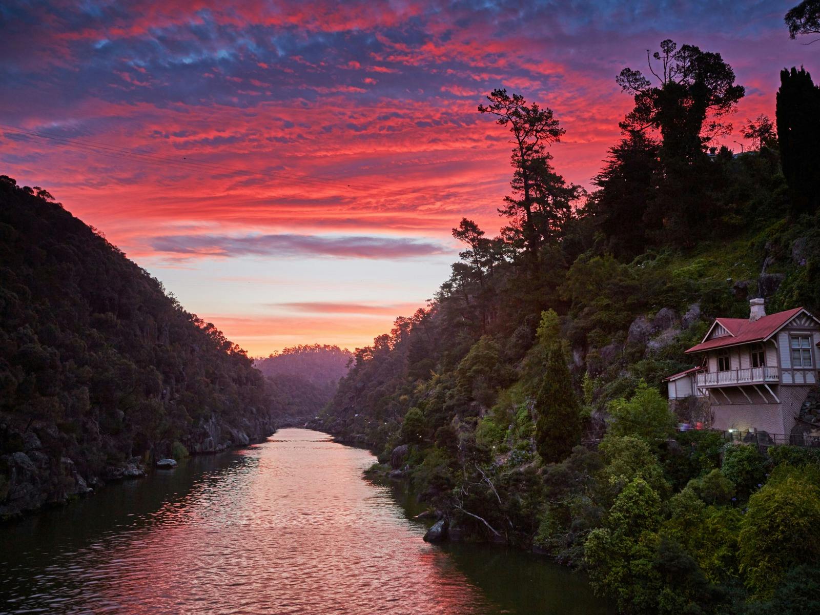 Sunset at Cataract Gorge