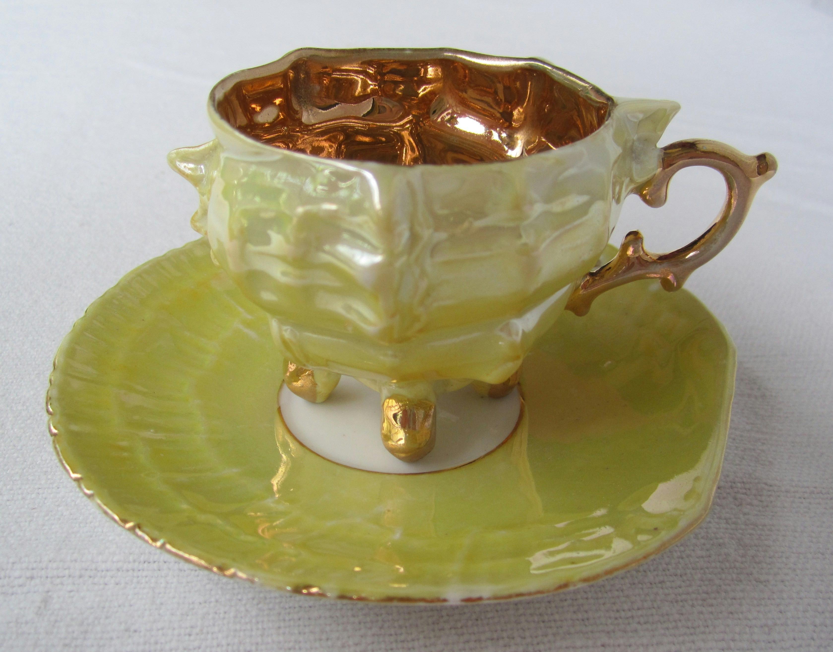 A one off tea cup and saucer