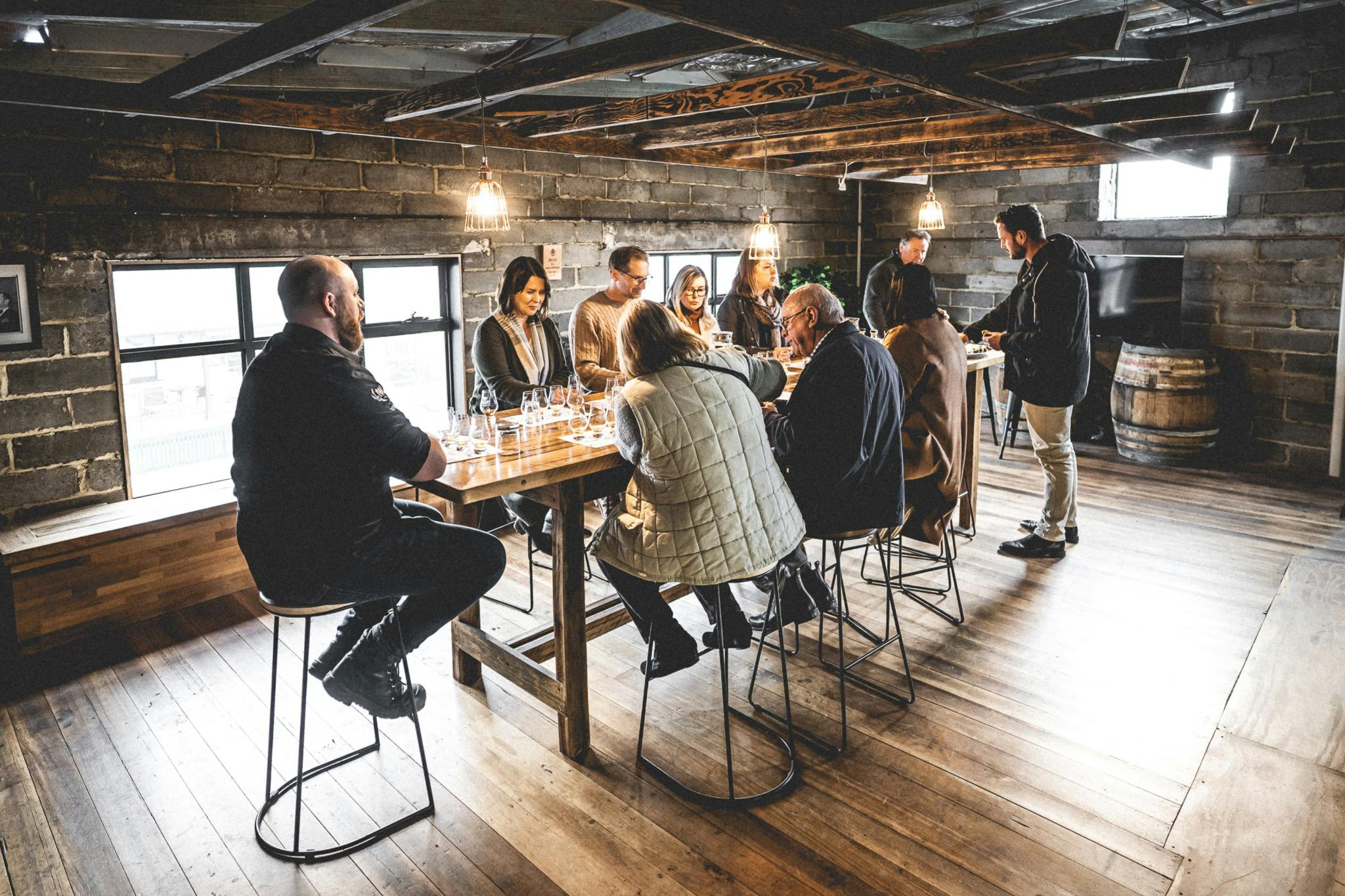 Enjoy a lunch and tasting at Hobart Distillery