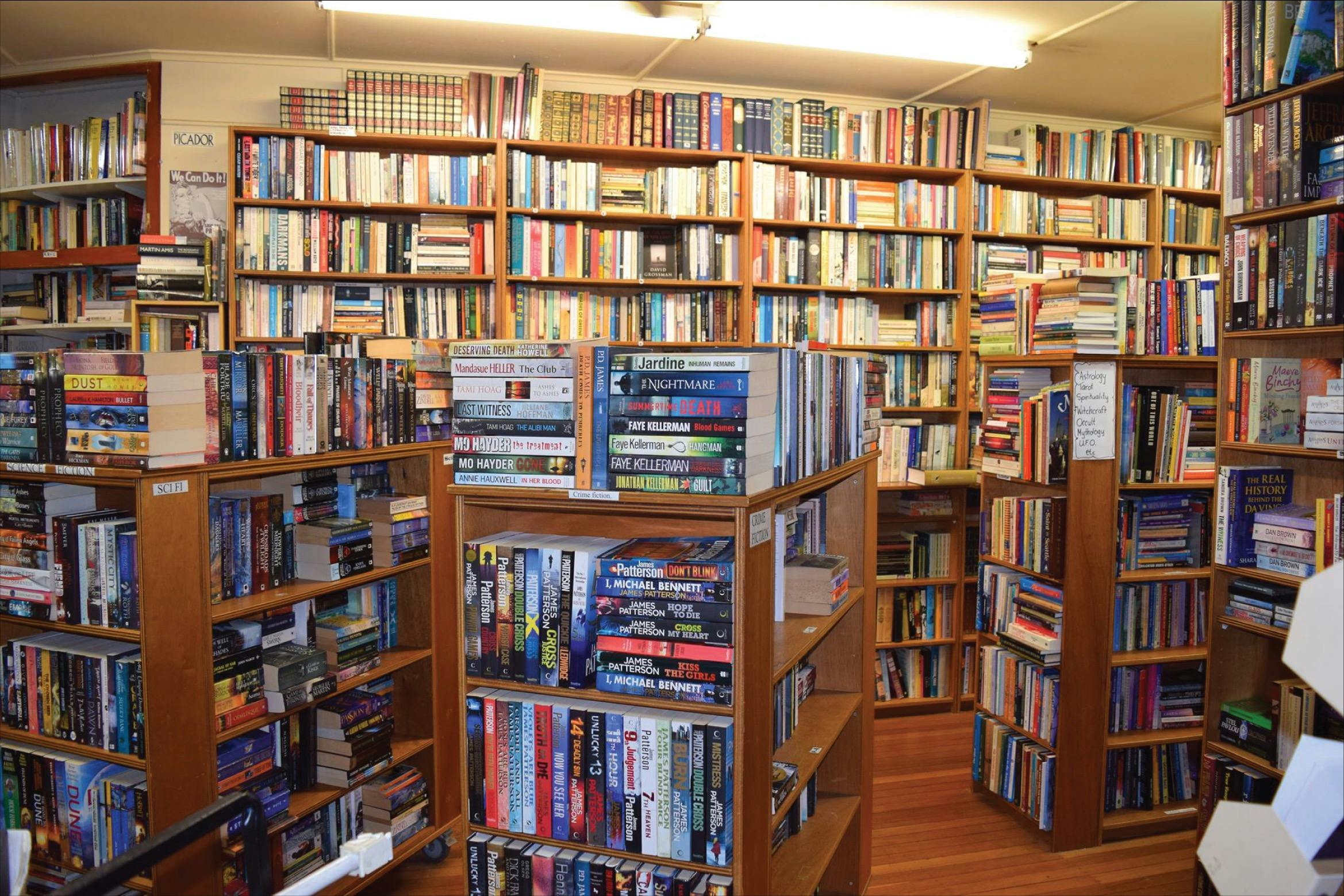 Rooms and rooms of books of all descriptions!