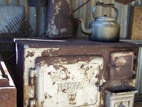 Rustic wood stove
