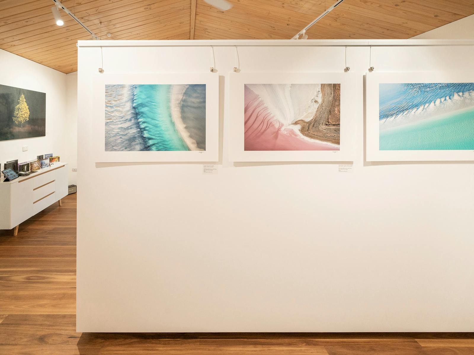Fine Art Paper Prints showcasing aerial views of the landscape at Alpine Light Gallery.