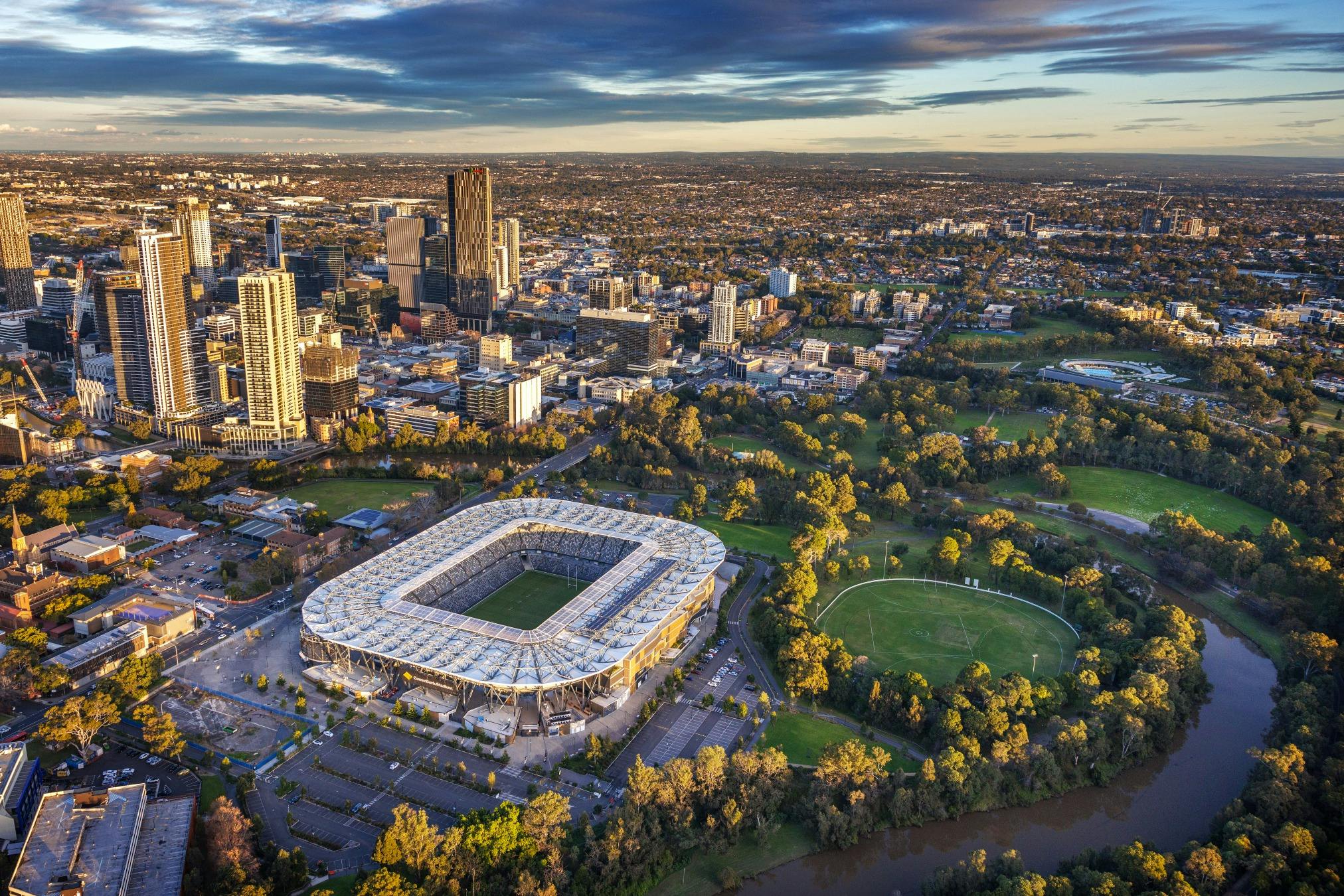 Western Sydney Stadium aerial image