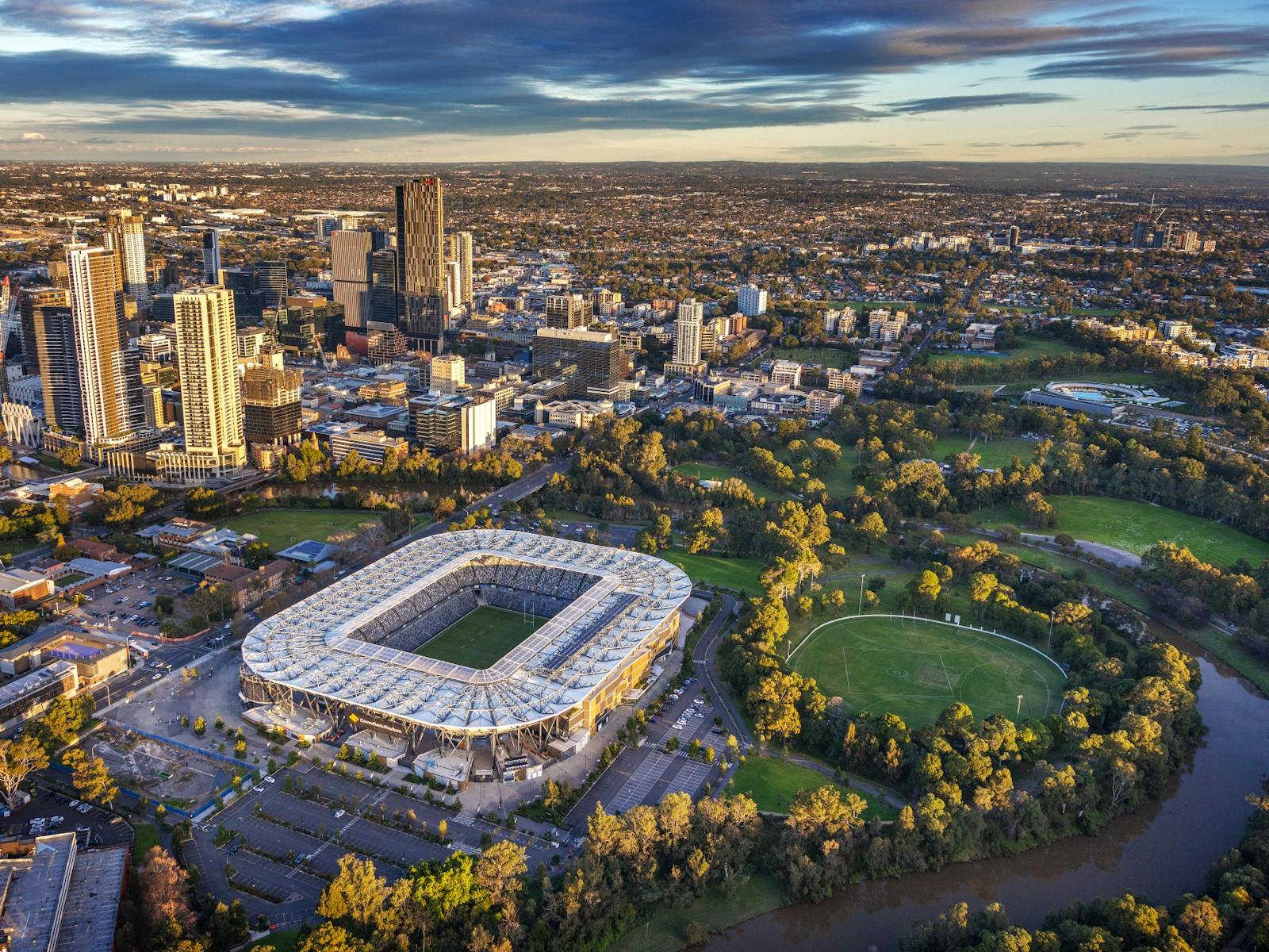 Western Sydney Stadium aerial image