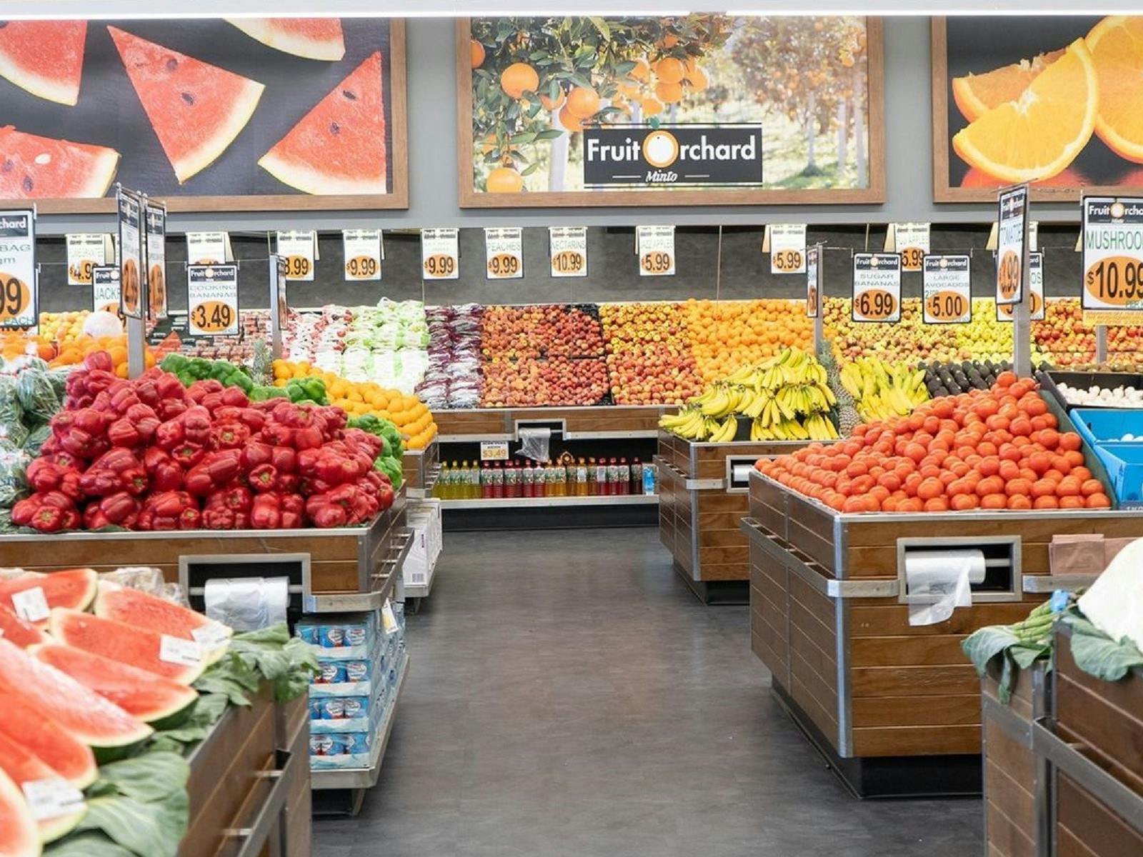 Inside Minto Fruit Orchard at Minto Mall