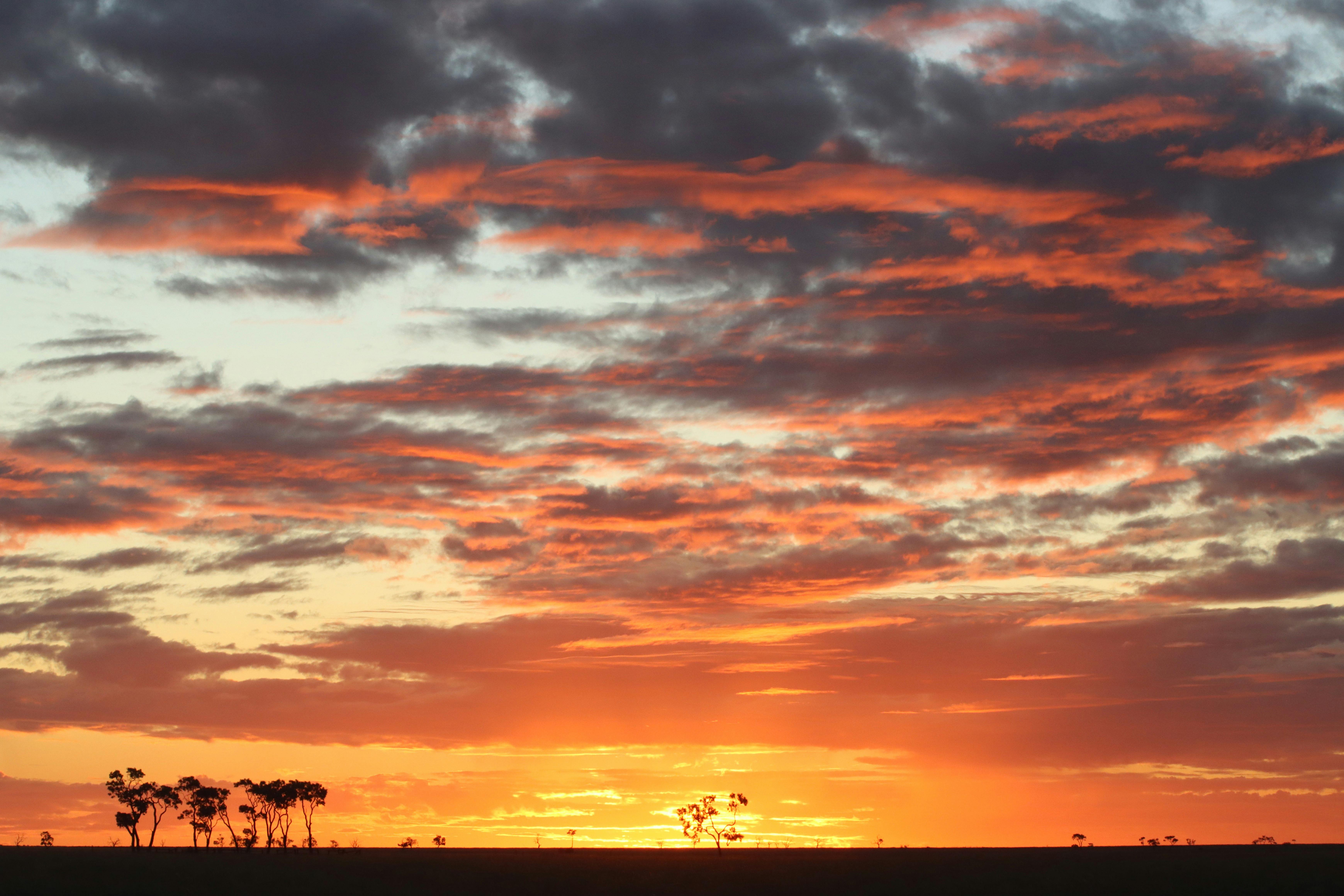 Sunset at 'Boot Hill' cemetery
