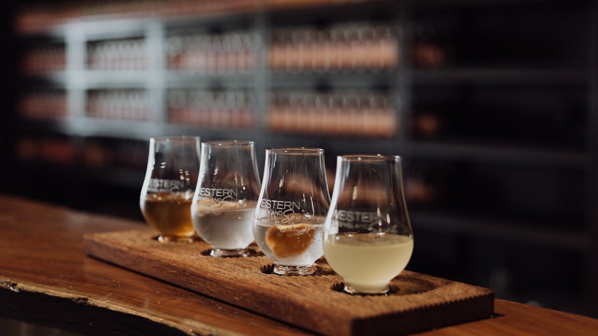 Lineup of gin tastings