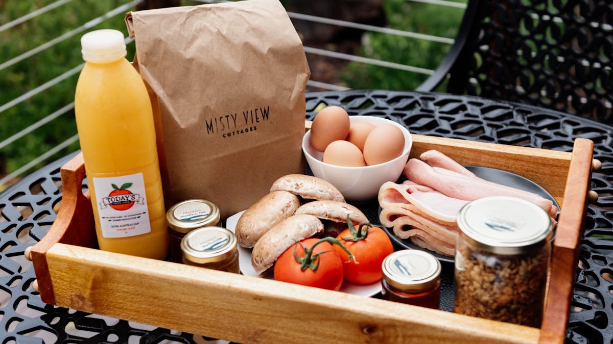 Farm to Table Breakfast Hamper provided for all guests