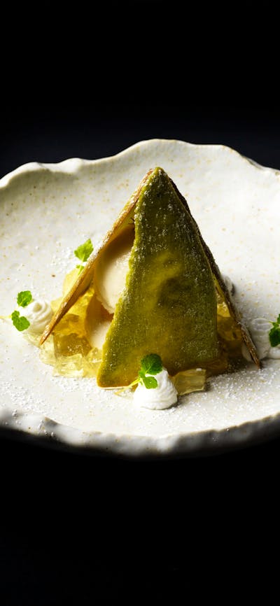 Koto restaurant matcha pavlova dessert