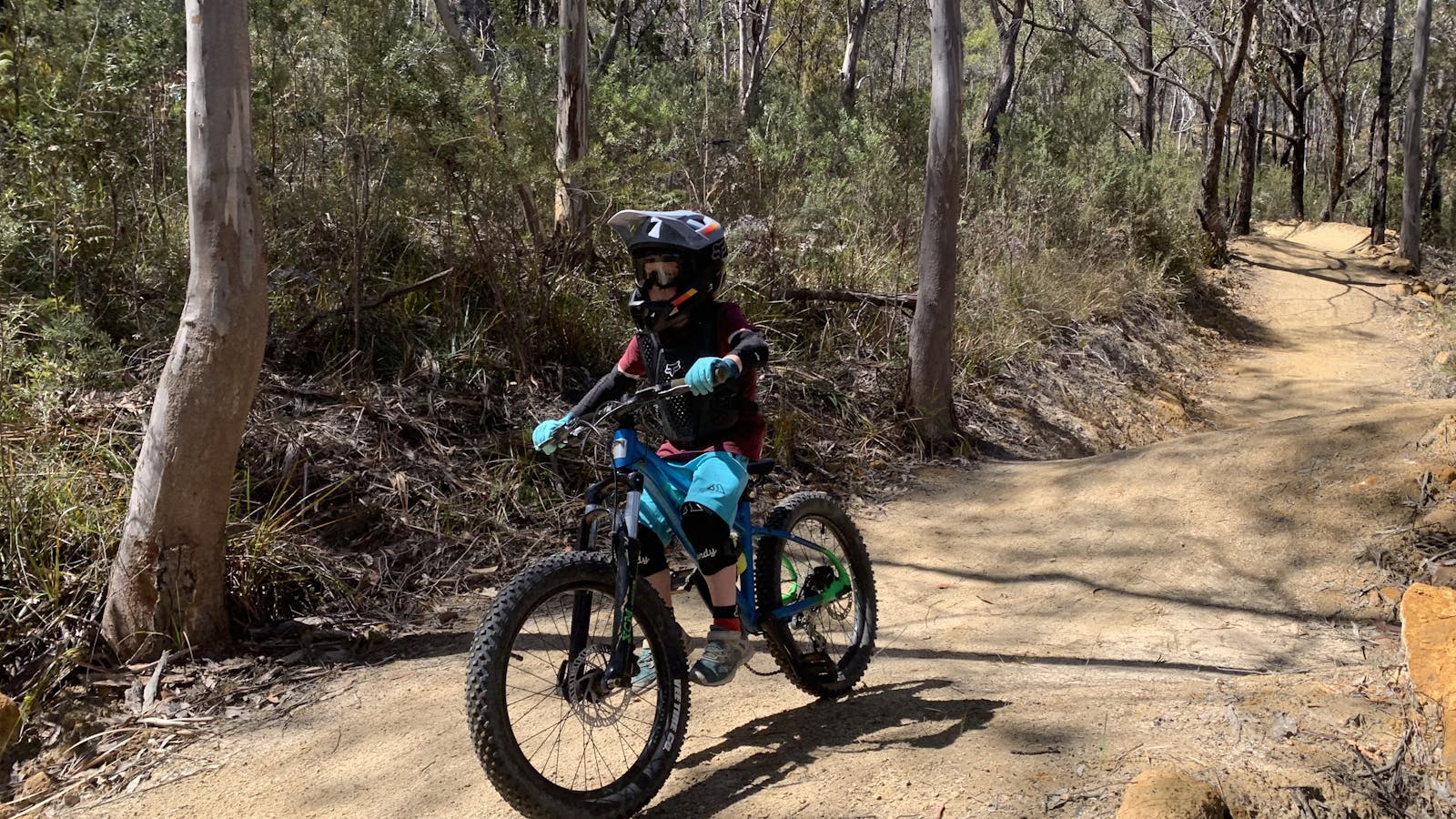 Riding the trails at Tasman Peninsula Mountain Bike