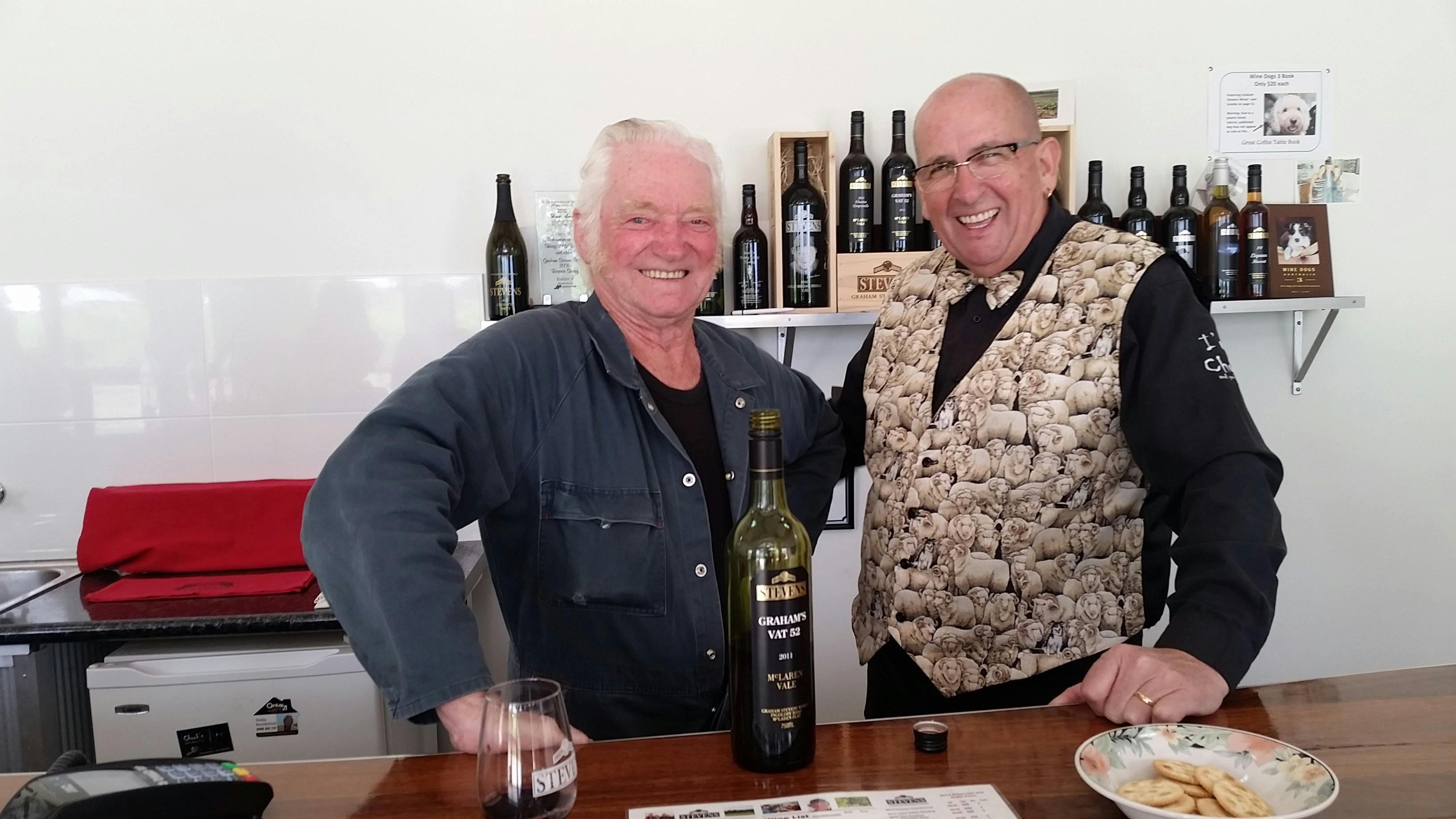 Tour operator with the Legend Winemaker