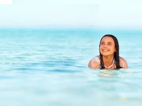 girl swimming