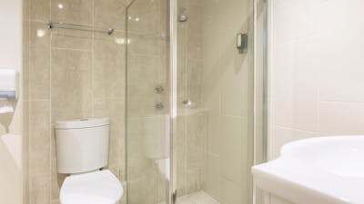 private bathroom with walkin shower