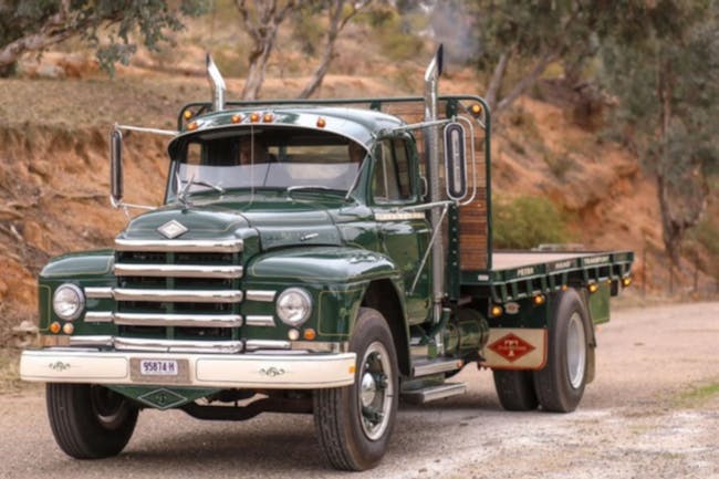 Truck over Sylvia's Gap