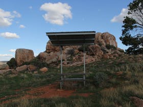 Castle Rock presents a view of Hawker from the East and ideal for an early morning photo