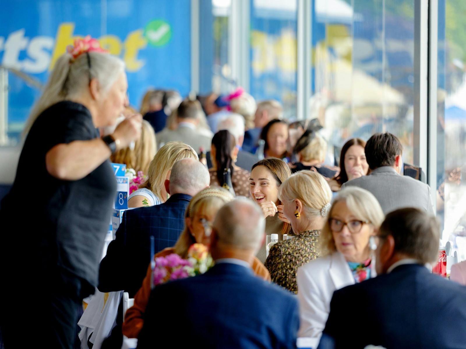 Guests enjoying a premium dining experience in the Blue Pyrenees Estate Terrace Dining Room