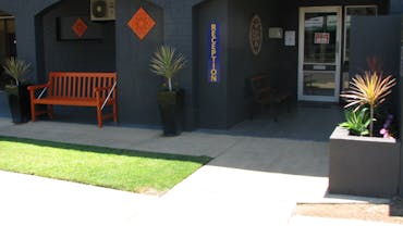 Front entrance to Reception