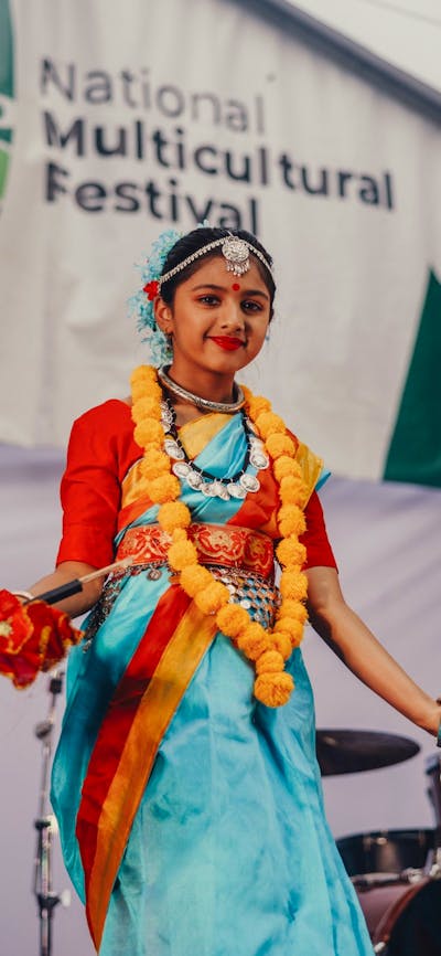 Performer dancing