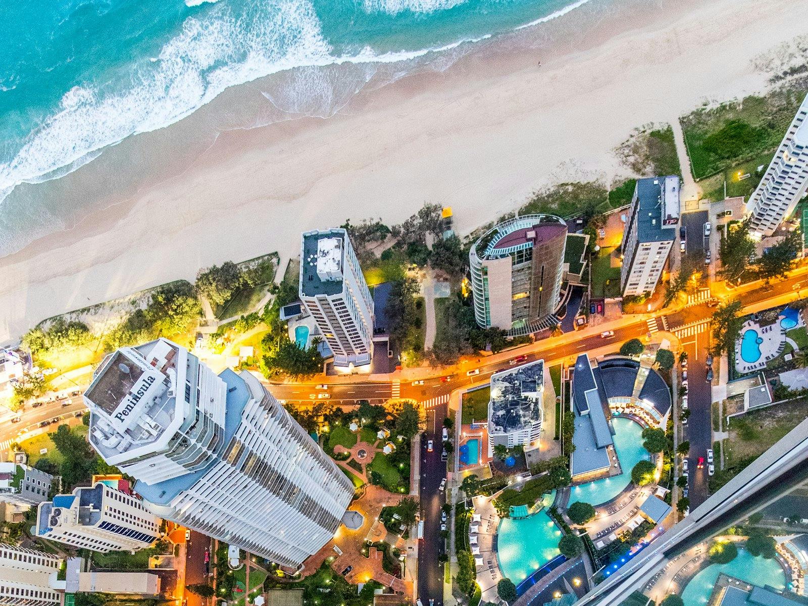 Looking down over the edge