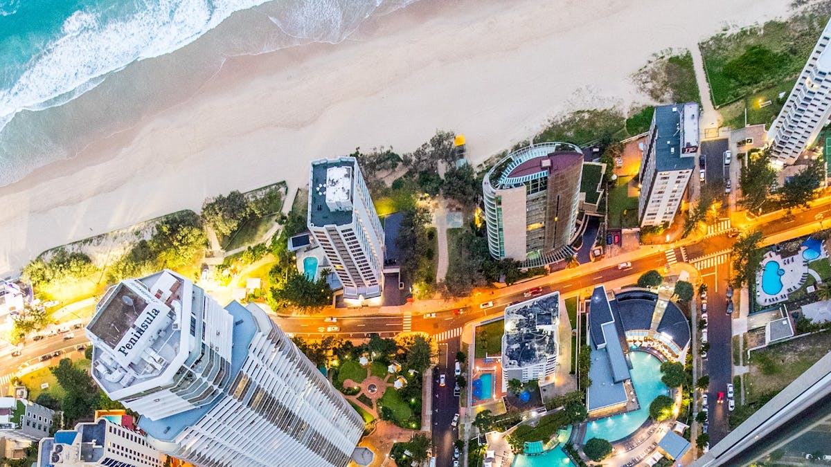 The point of view when looking over the edge