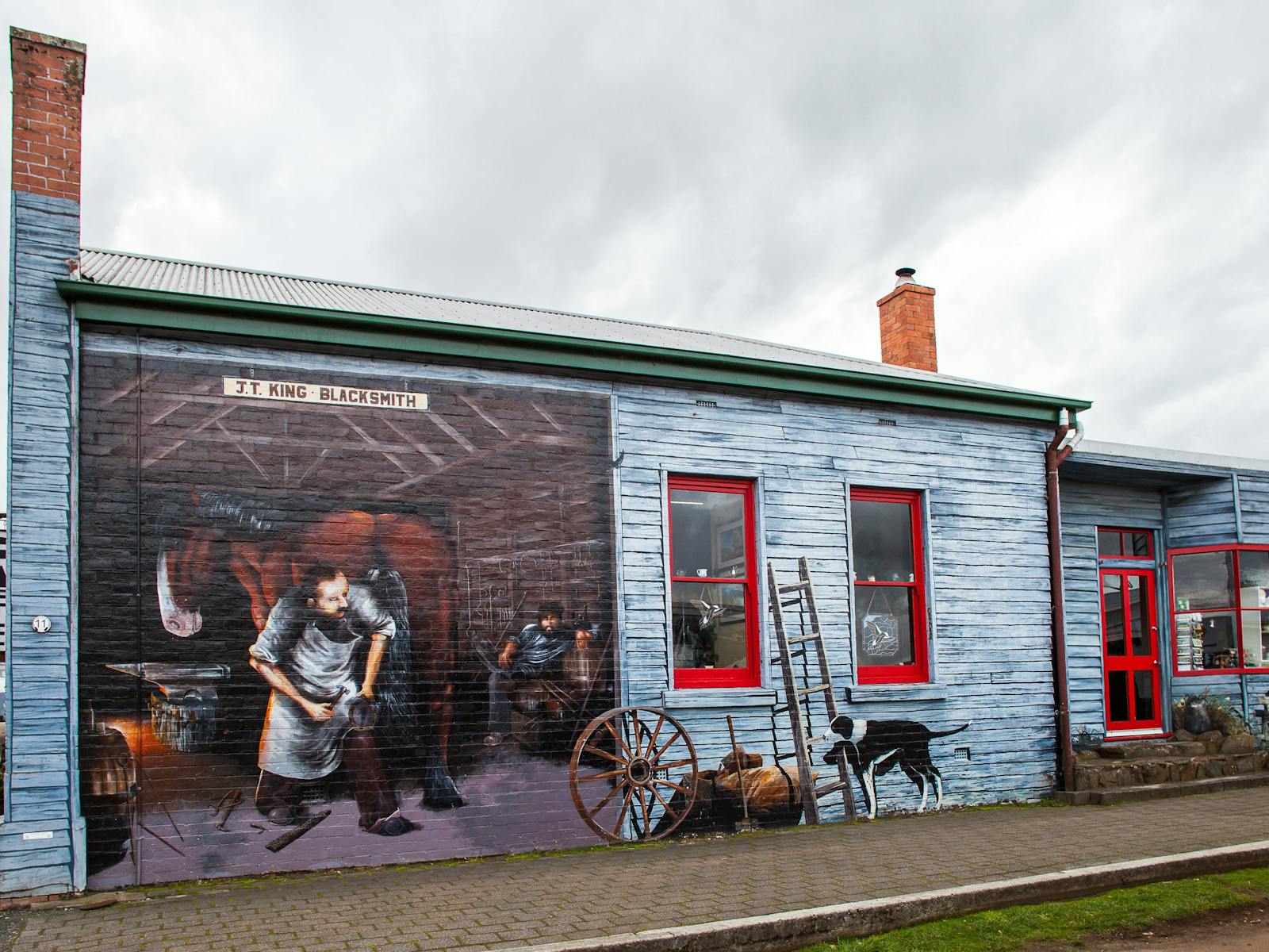 Sheffield is 30 minutes from Devonport and the town of murals