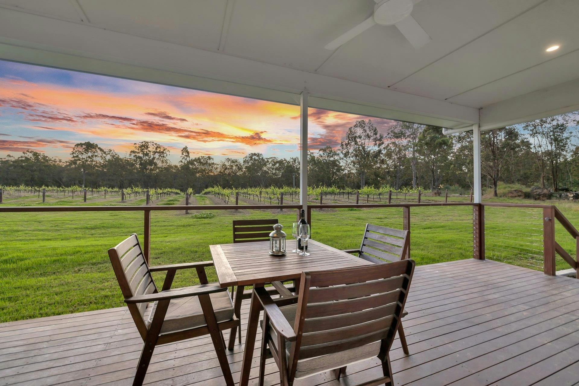 Back verandah overlooking vines