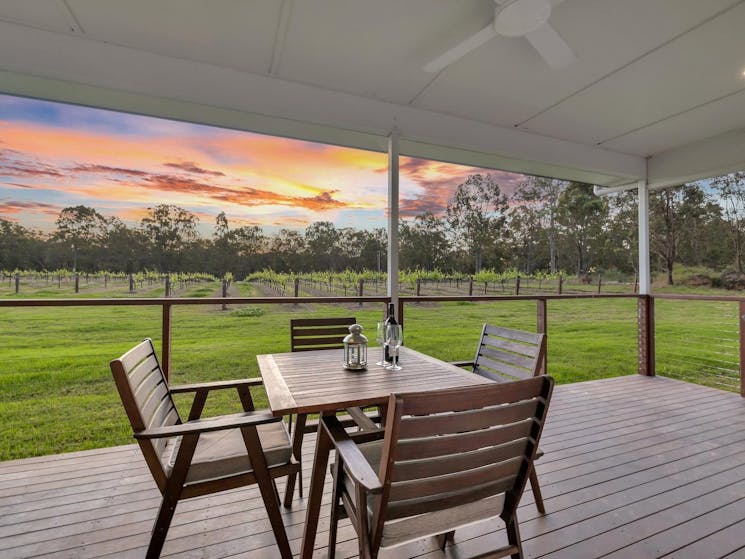 Back verandah overlooking vines