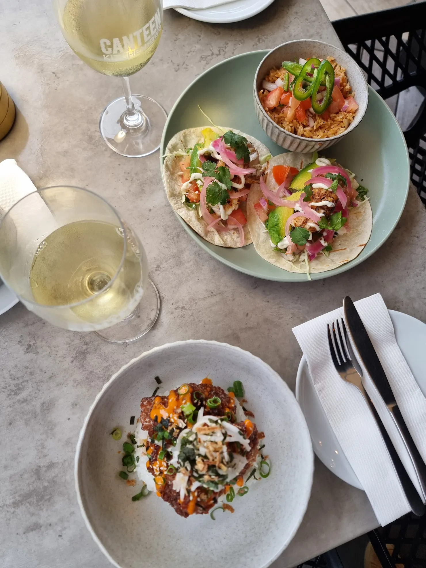 Sharing Tacos @canteen