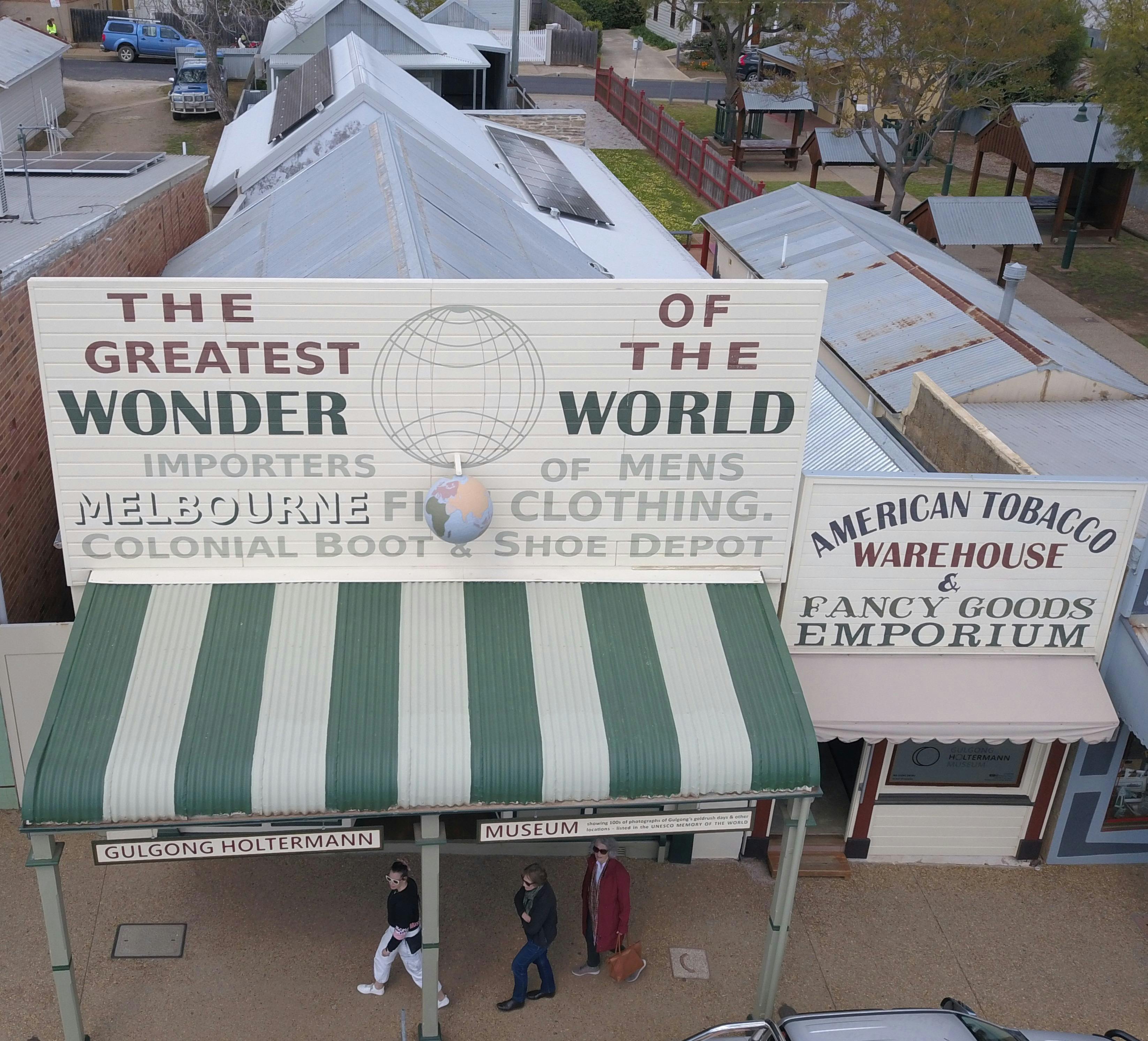 Drone View of Gulgong Holtermann Museum