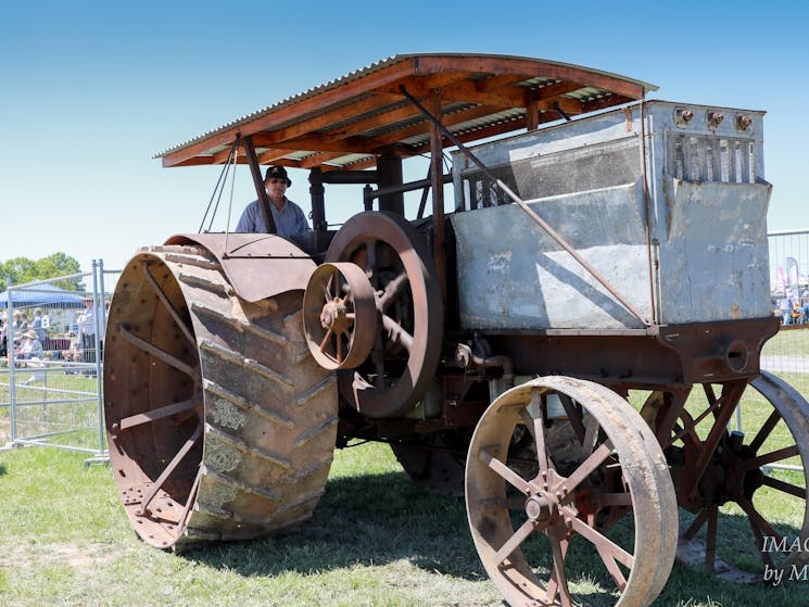 Vintage farm machinery