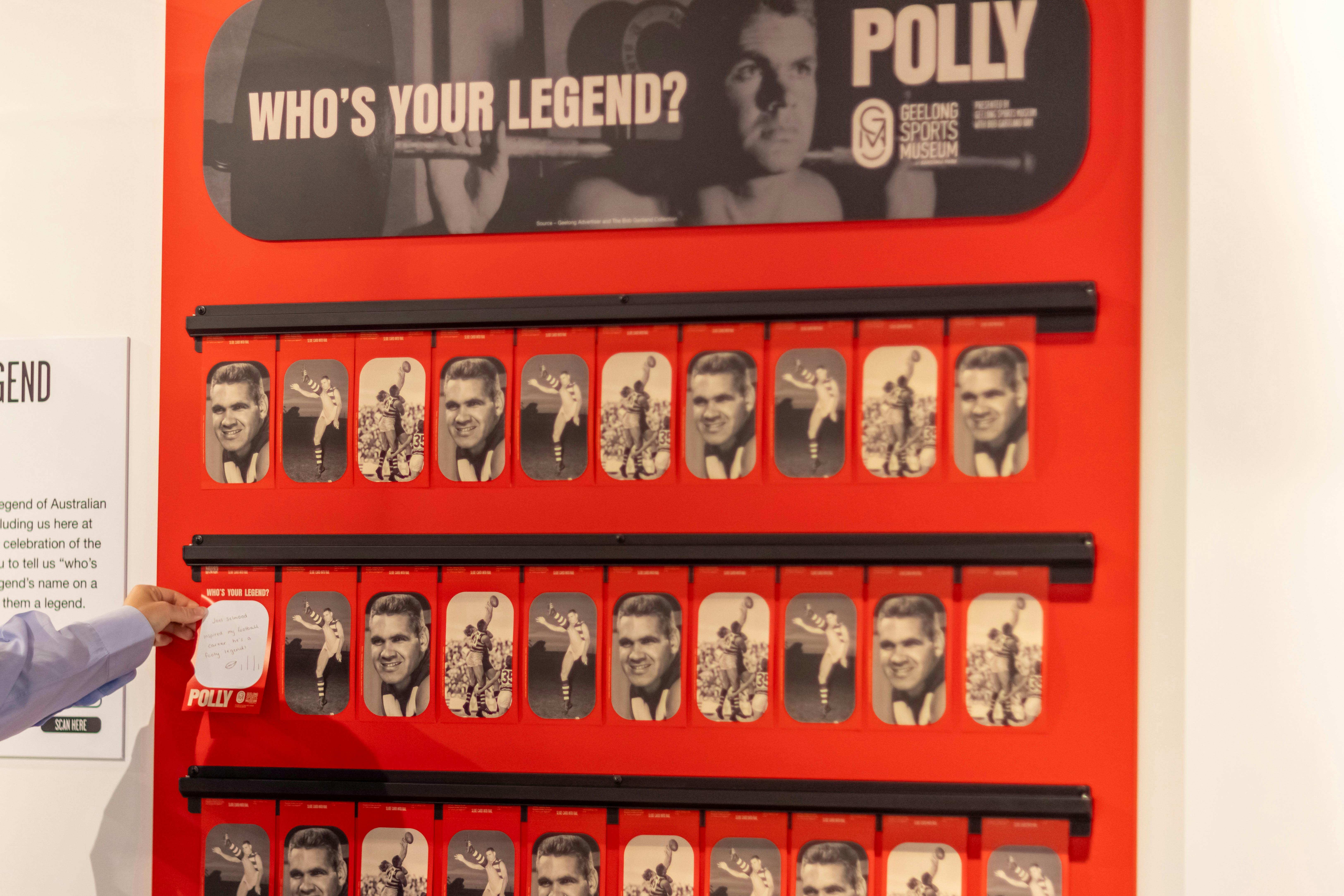 Polly Farmer Legends wall