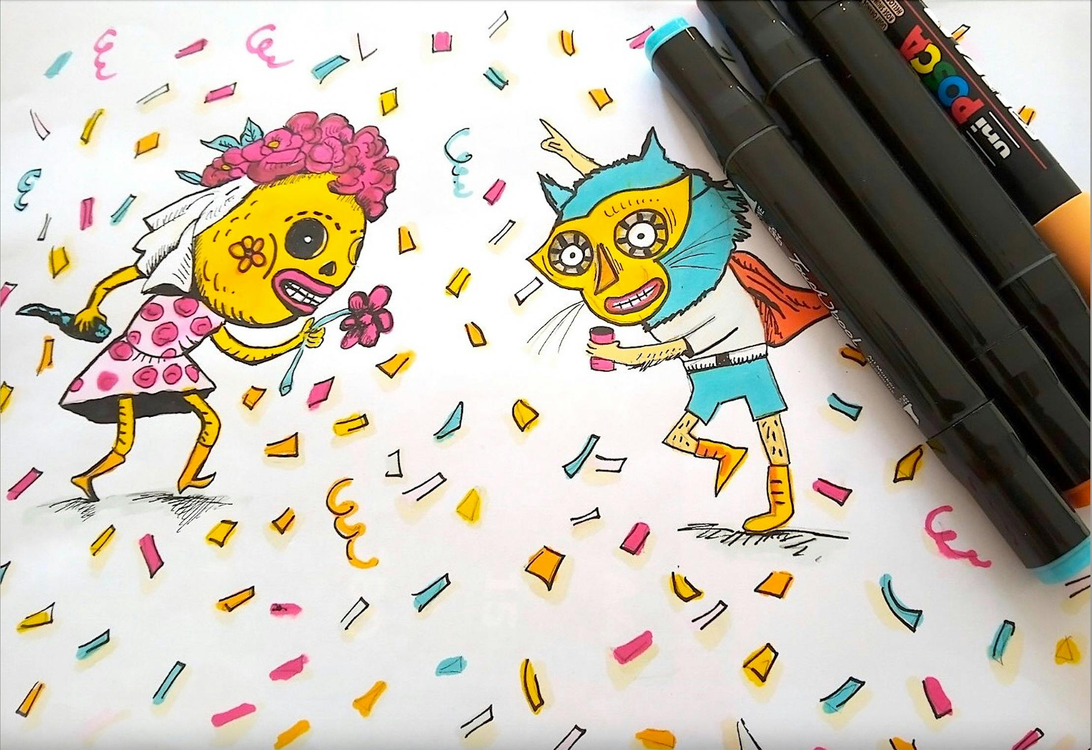 cartoon character illustration by Mara Jordan