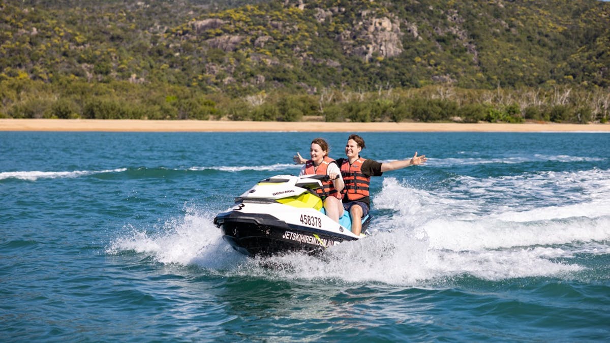 Jetski Hire Magnetic Island, based in Horseshoe Bay, the largest hire area on the East Coast of Aus. Jetski Hire Magnetic Island, based in Horseshoe Bay, the largest hire area on the East Coast of Aus.