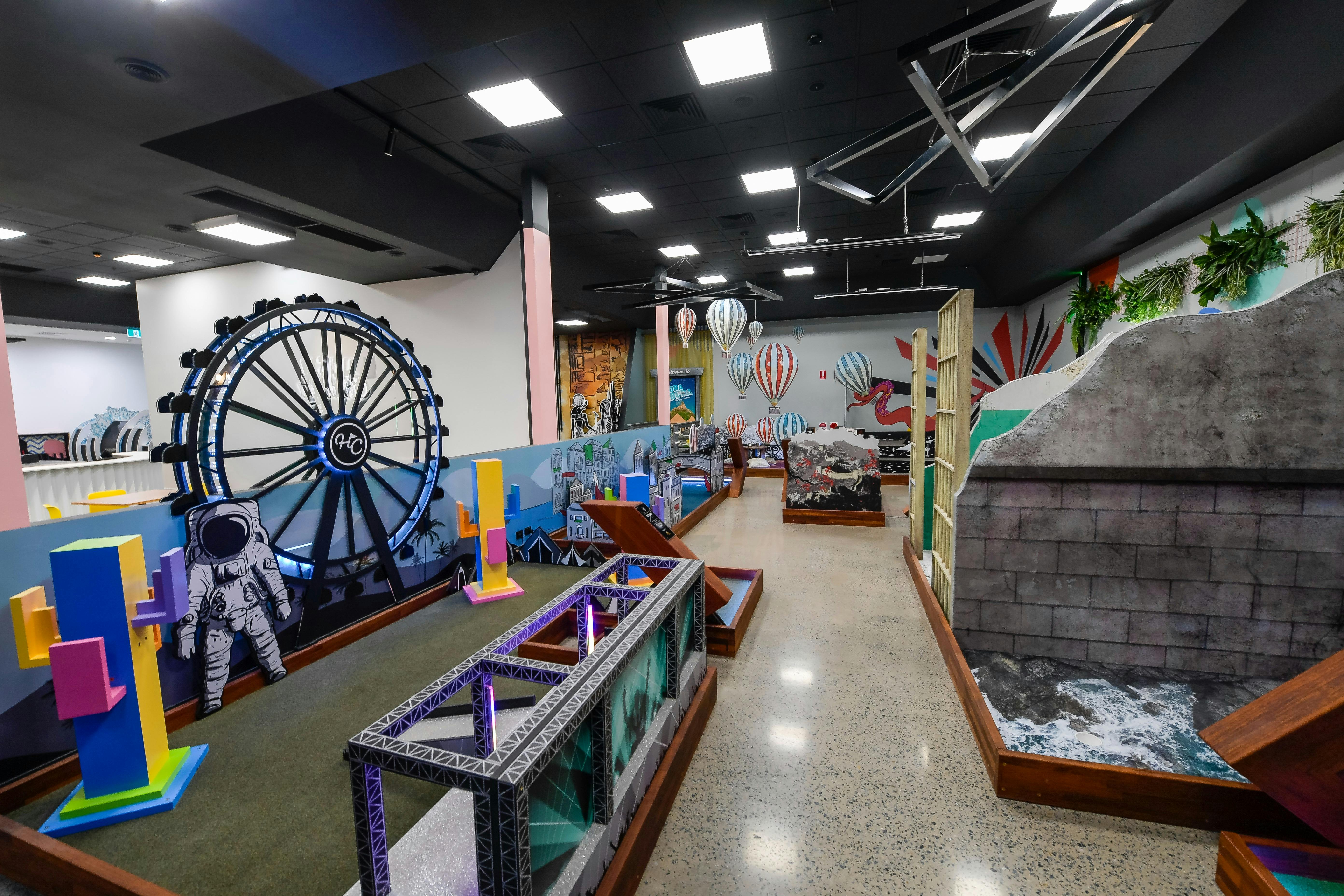 A photo of the mini golf course