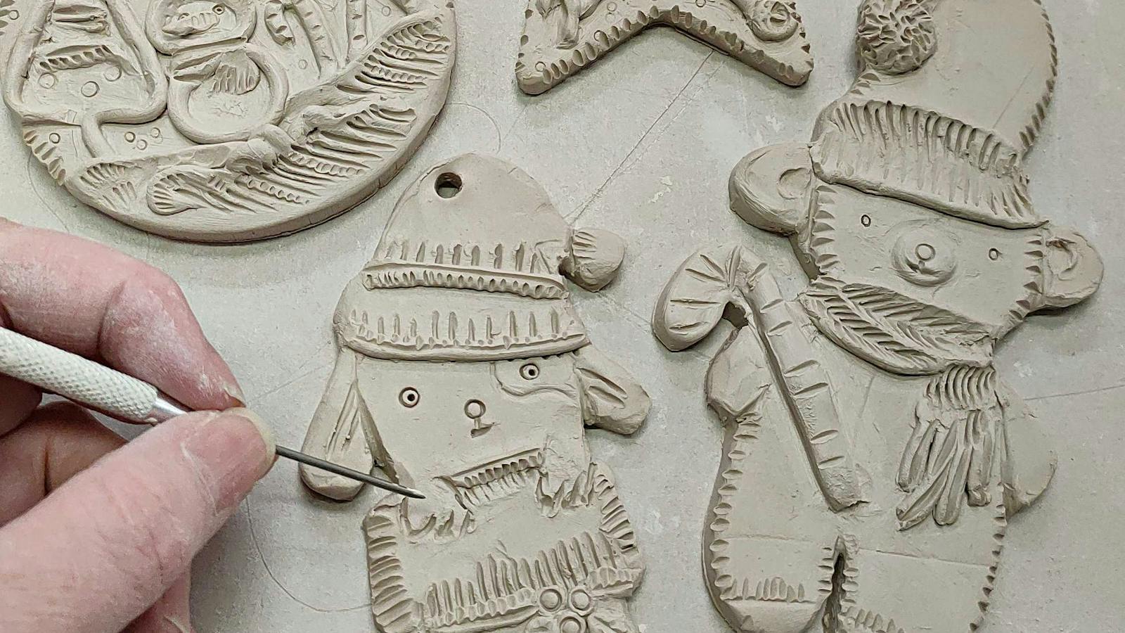 Christmas Decorations with Clay