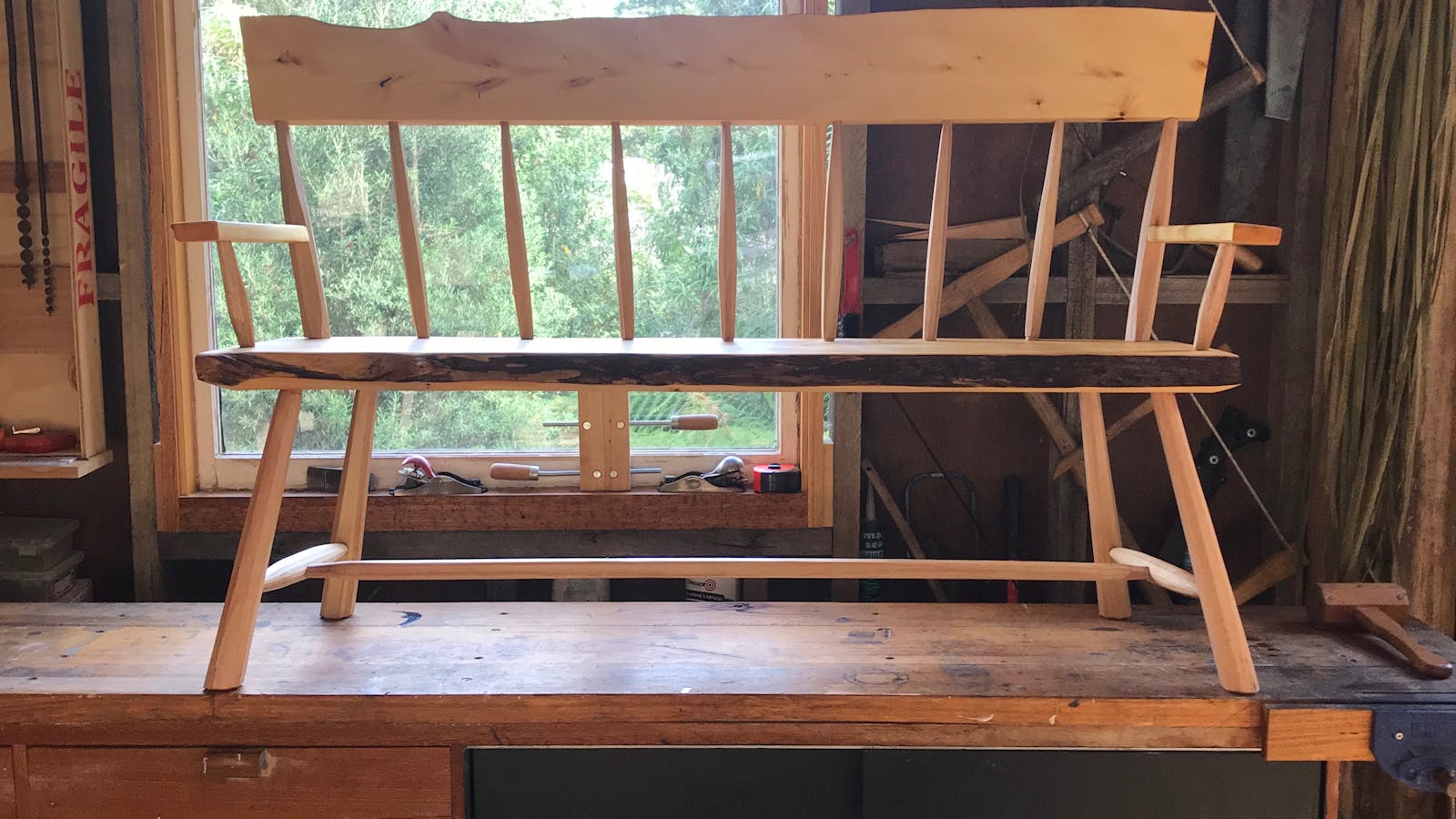 Huon Pine bench seat