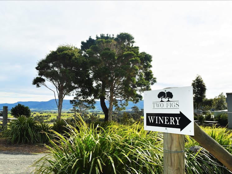 Entrance to Two Figs Winery