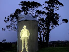 Projection of A.B. Murphy on the Briars silo